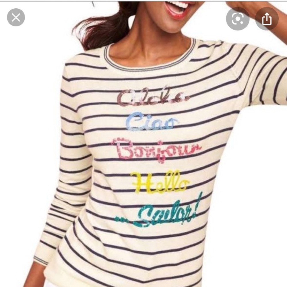 talbots getaway hello sailor sweater